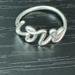 Tiffany & Co 925 sterling silver Love graffiti size 6 ring by Paloma Picasso